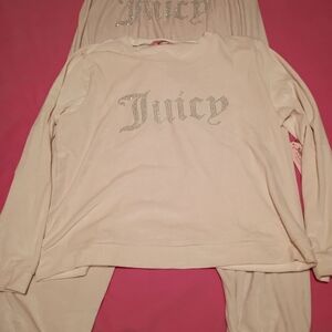 NWT Juicy Couture Light beige Pajama Set